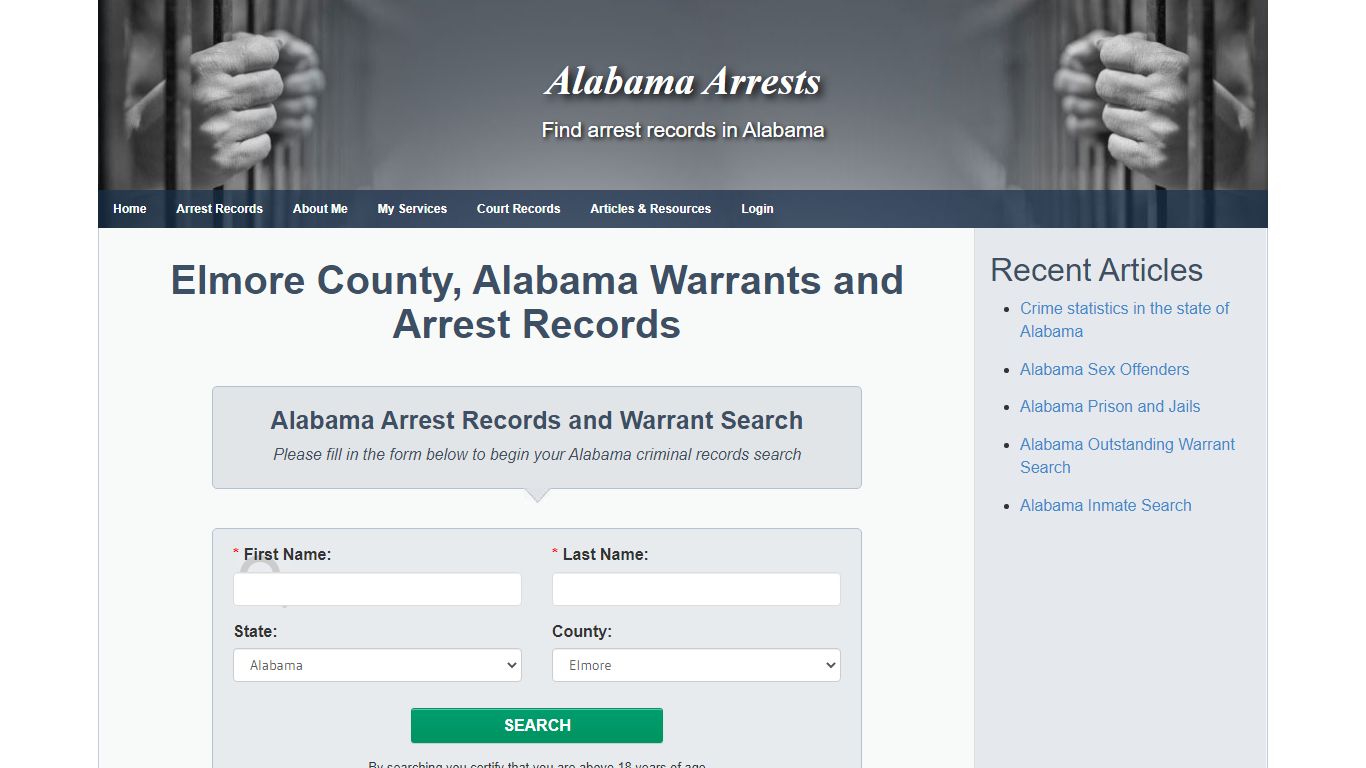 Elmore County, Alabama Warrants and Arrest Records